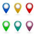 What is Your Location? Map Pin Icons