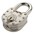 3D Lock Isolated on White Royalty Free Stock Photo