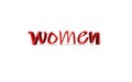3d logo on color women