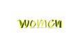 3d logo on color women