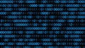 3D LOOP 0 AND 1 MOVING BG ANIMATION FOR CYBERSECURITY Royalty Free Stock Photo