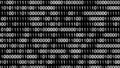 3D LOOP 0 AND 1 MOVING BG ANIMATION FOR CYBERSECURITY. Royalty Free Stock Photo