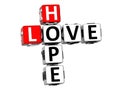 3D Love Hope Crossword