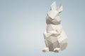 Low poly paper bunny