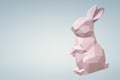 Low poly paper bunny