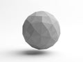 3d low-poly sphere isolated on white background Royalty Free Stock Photo