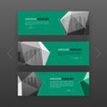 3d lowpoly solid abstract corporate banner template.