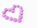 3d maded pills on a white background Royalty Free Stock Photo