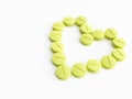 3d maded pills on a white background Royalty Free Stock Photo