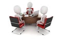 3d man, business meeting, job interview Royalty Free Stock Photo