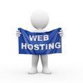 3d man cloth banner web hosting