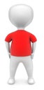 3d man wearing t shirt concept