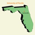 3d map university of florida (UF, UFL) gainesville