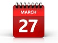 3d 27 march calendar