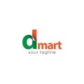 D Mart Logo Vector Template Design Illustration