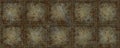 3d material steampunk grunge metal panel with rusty texture Royalty Free Stock Photo