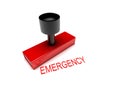 3d Max Emergency stamp, word cloud concept