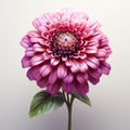 3d Max Rendered Pink Dahlia Flower: Graphic Design-inspired Illustration Royalty Free Stock Photo