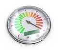 3d maximum download speed meter guage Royalty Free Stock Photo