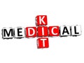 3D Medical Kid Crossword Block Button text