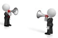 3D megaphone, communication, conversation concept