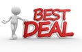 3d men best deal Royalty Free Stock Photo