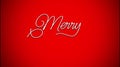 3D merry christmas calligraphy text hand lettering stop motion video