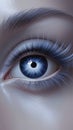 A mesmerizingly unique eye Royalty Free Stock Photo