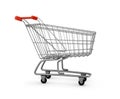 3d metal shopping cart