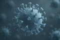 3d microscopic virus particle with detailed surface structure Royalty Free Stock Photo