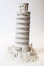 3D miniature replica of the Pisa Tower, or the Leaning Tower of Pisa