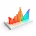 3D Minimal Data Analysis Icon