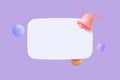 3D minimal notification bell icon with color objects floating around on pastel background. new alert concept for social media