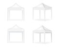 3D Mock up Realistic Tent Display POP Booth for Sale Marketing Promotion Exhibition Background Illustration