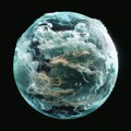 3D Model Abstract Art of Dynamic abstract global weather visualization system with climateprojections