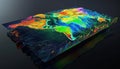 3D Model Abstract Art of Dynamic abstract global weather visualization system with climateprojections
