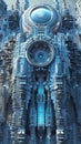 3D Model Abstract Art of Impenetrable supreme quantum neural abstract cybersecurity citadel with intelligently adaptive AI