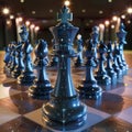 3D Model Abstract Art of Strategically evolving omnipresent abstract AI chess grandmaster mapping new infinite dimensions