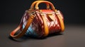 Hyper-detailed 3d Handbag With Bold Chromaticity And Realistic Rendering