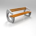 3d model bench Parkbank-Beton-weiss-099-eiche concrete loft