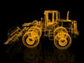 3d model bulldozer