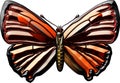3D model butterfly Royalty Free Stock Photo