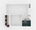 3d model of empty home apartment