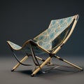 Abstract Lounge Chair With Sketchfab Style Design