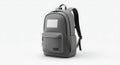 Gray Backpack Mockup Royalty Free Stock Photo