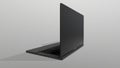 3d model laptop on black background