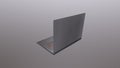 3d model laptop on white background