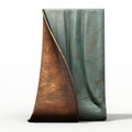 Sleek Carved Metal Towel With Faded Paint - Digital Illustration