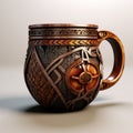 Wilhelmina Celtic Mug - Rustic Futurism 3d Model With Photorealistic Rendering