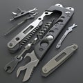 3D model of Multitool bottle opener with additional functionality and accessories